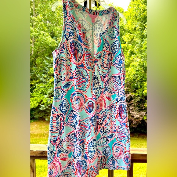 Lilly Pulitzer Shell Me About it Estrada Shift Dress- Sundress - Size M - Picture 2 of 15